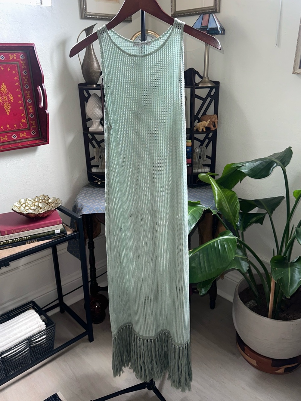 Zara Mint Green Knit Sleeveless Dress - Picture 4 of 7